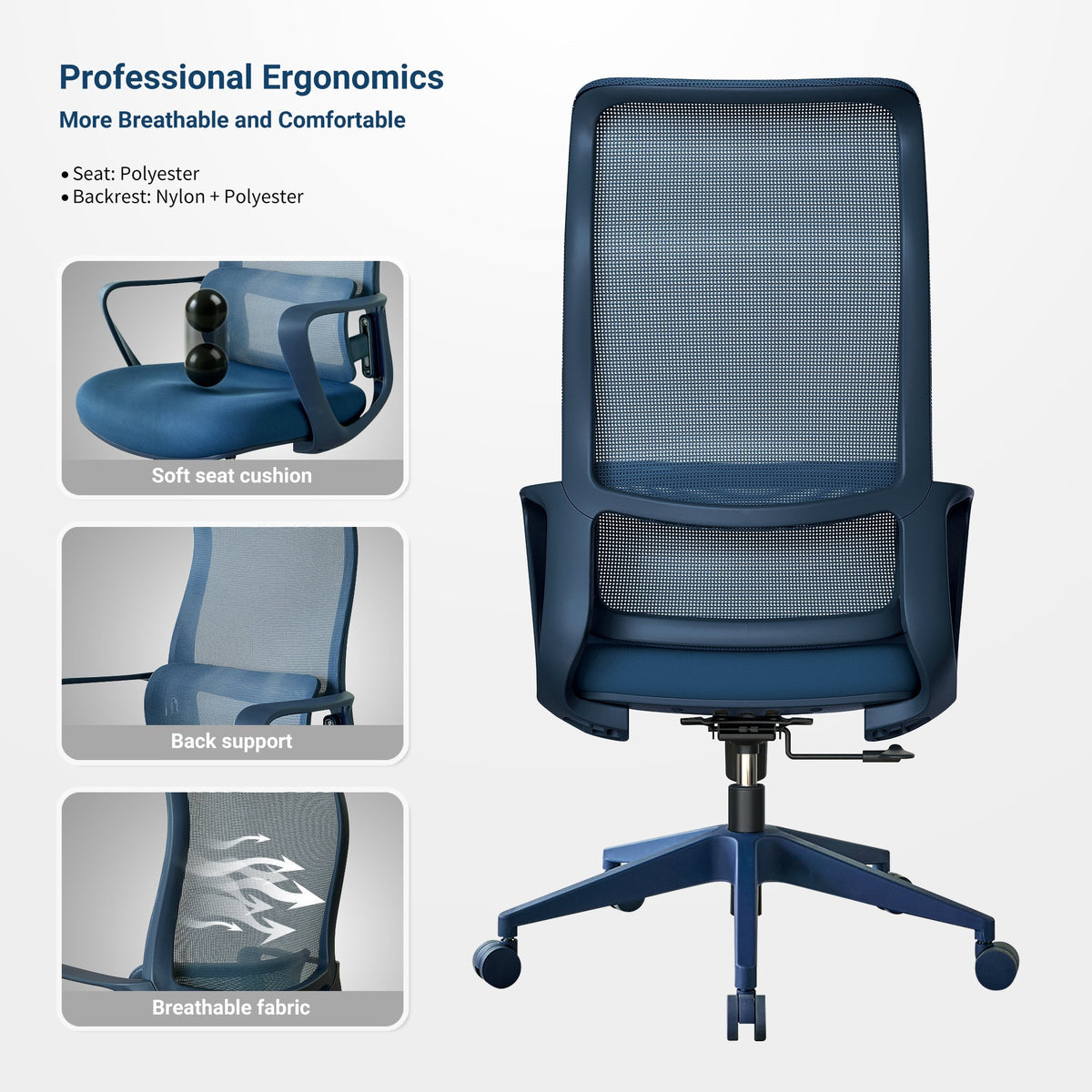Ergonomic Colorful Office Chair