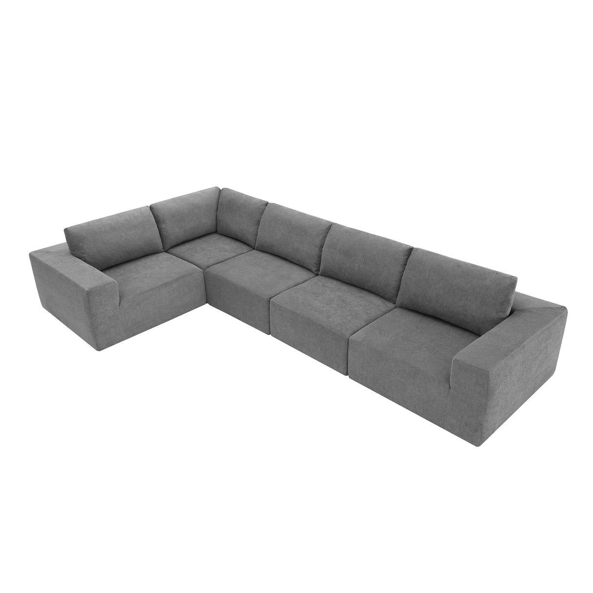 The Caitlyn Plush Modular Terrycloth Sectional