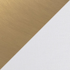 Bounty 62' Contemporary Metal Floor Lamp in Gold with White Linen Shade