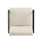 Modern Beige Lounge Chair Set with Polyester Upholstery and Metal Frame26.38' for Living RoomBedroomOffice