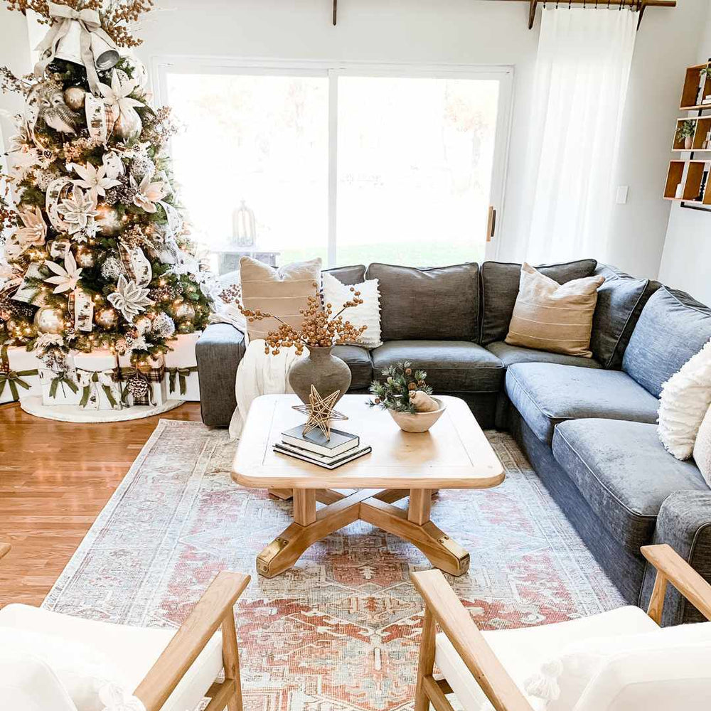 Rust Maayon Washable Rug