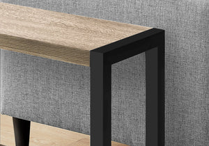 Accent Side Table, Narrow, Small, 2 Tier, Contemporary and Modern
