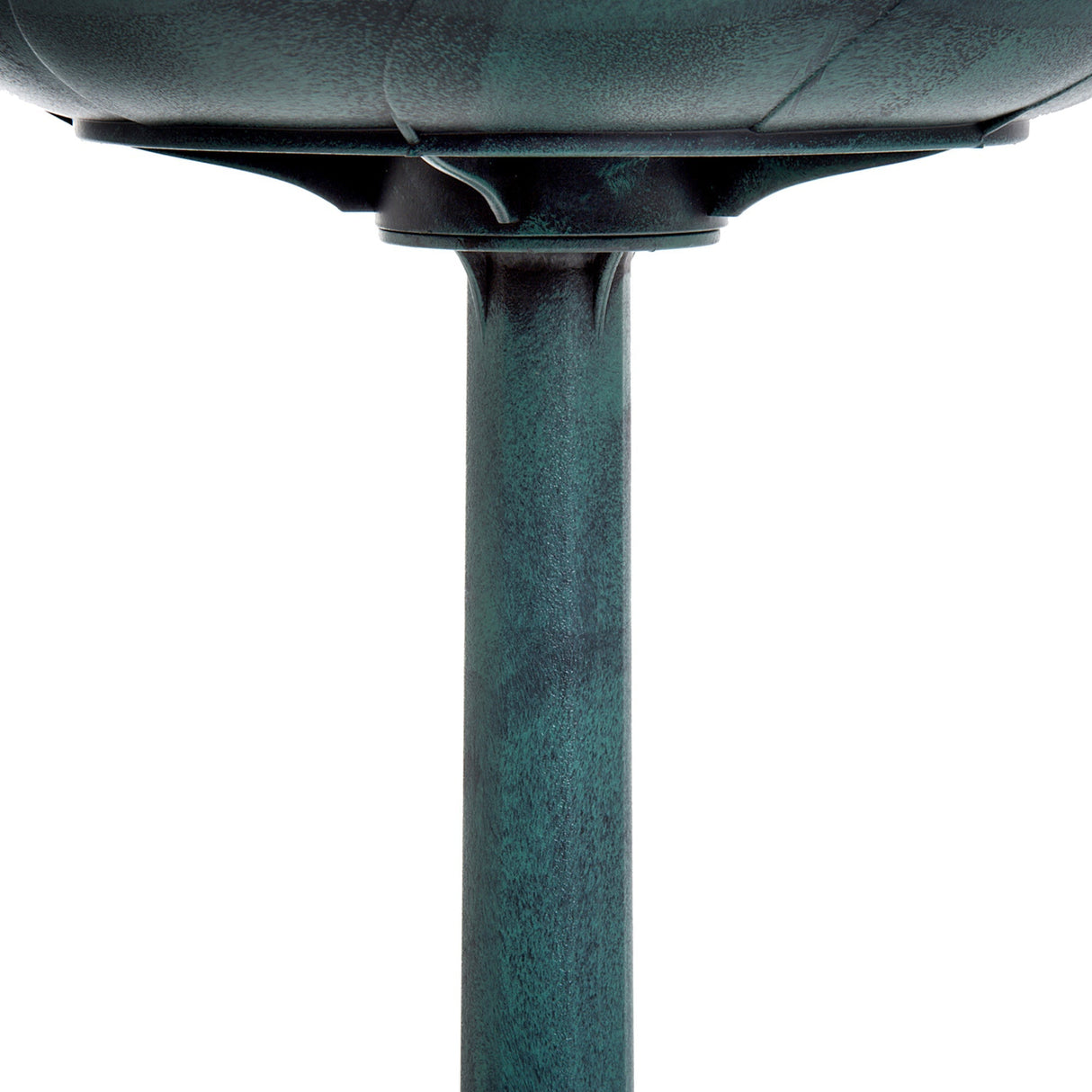 Outsunny 28" Bird Bath Outdoor Resin Decor with Fleur De Lis Pattern