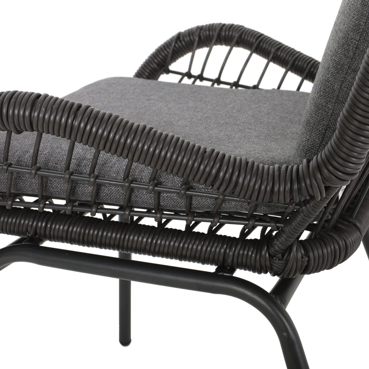Outdoor Wicker Club Chair With Cushions (Set of 2)