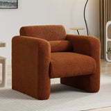 Marlowe Modern Sherpa Upholstered Comfy Reading Accent Chair