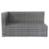 8 Piece Patio Sectional Wicker Rattan Outdoor Sofa Set with Storage Box
