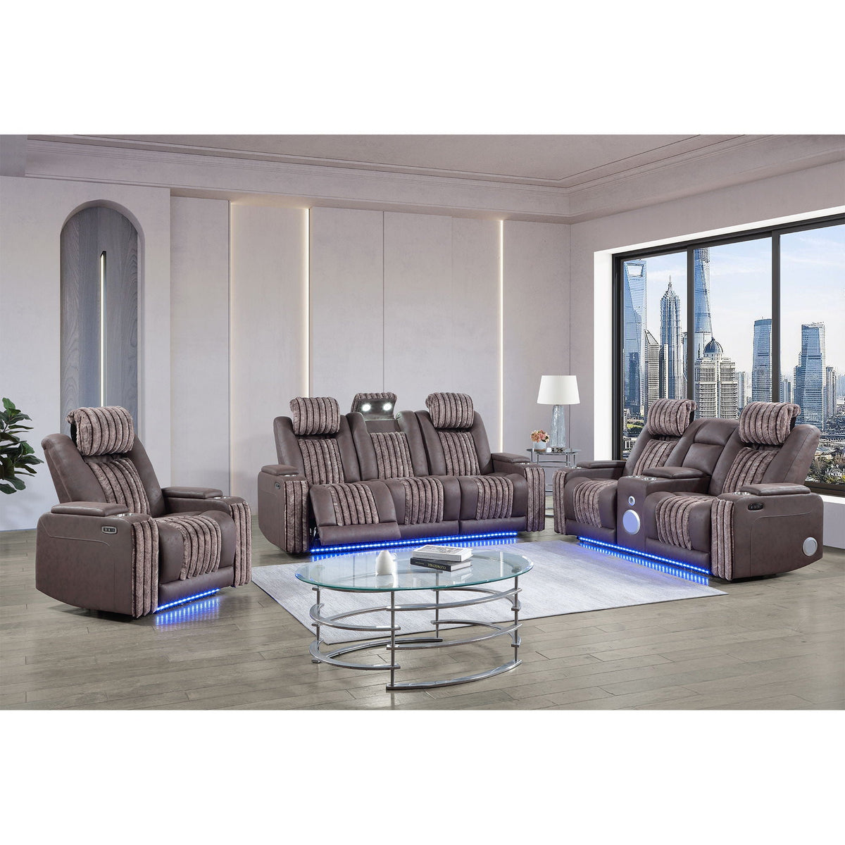 Duran - Power Reclining Sofa With Power Headrest