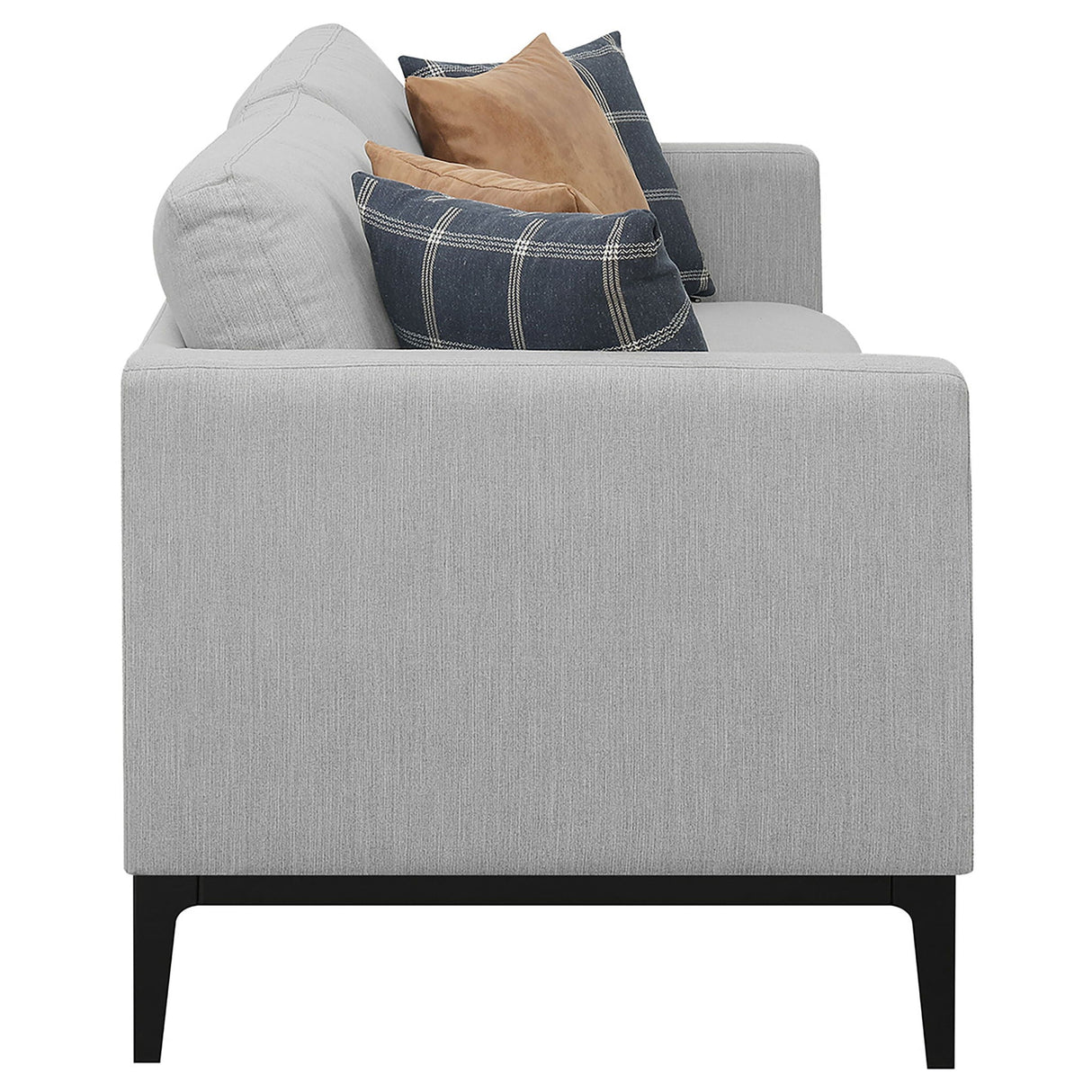 Montauk - 2 Piece Arms Living Room Set With Upholstered Seating - Light Gray