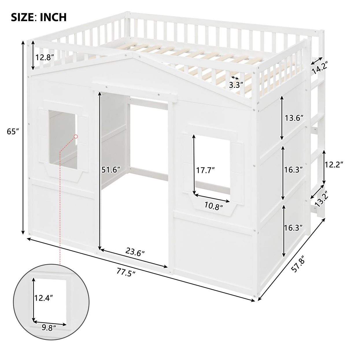 House Loft Bed With Ladder