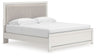 Zuraleus - Upholstered Panel Platform Bed With Roll Slats