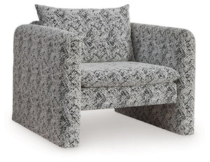 Kenbell - Accent Chair - Black / White
