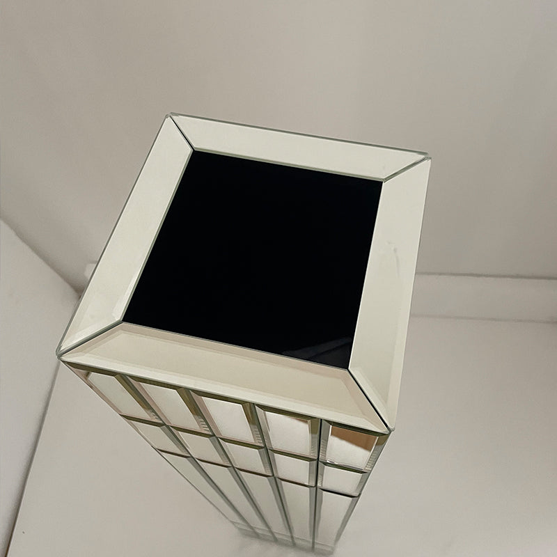 36.02" Tall Mirrored Floor Vase