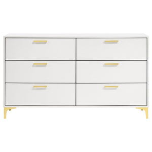 Kendall 6-drawer Dresser White