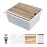 Quartz Composite Kitchen Sink With Workstation, Undermount