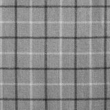 Plaid rod pocket and back tab curtain panel with fleece lining