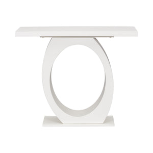 Console Table With Oval Base And Reinforced Bottom Plate