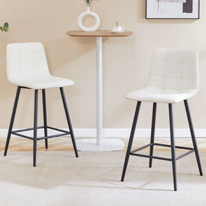 Bar Chair Set Comfortable With Metal Legs And Ergonomic Design