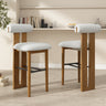 Renee Indoor Wooden Upholstered Barstool