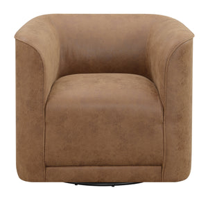 Brown Swivel Accent Chair