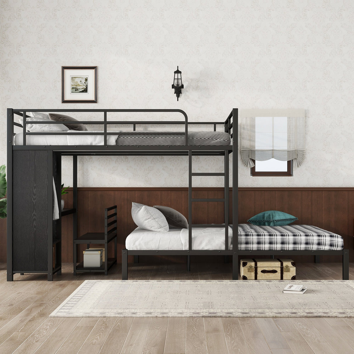 Queen Over Queen Size Bunk Bed Frame