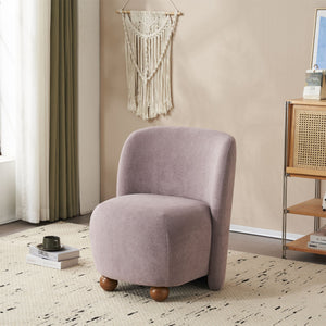 Modern Low Back Accent Upholstered Armless Living Room Chairs