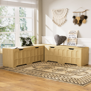 3-Piece L-Shaped Multifunctional Storage Bench