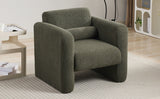 Marlowe Modern Sherpa Upholstered Comfy Reading Accent Chair