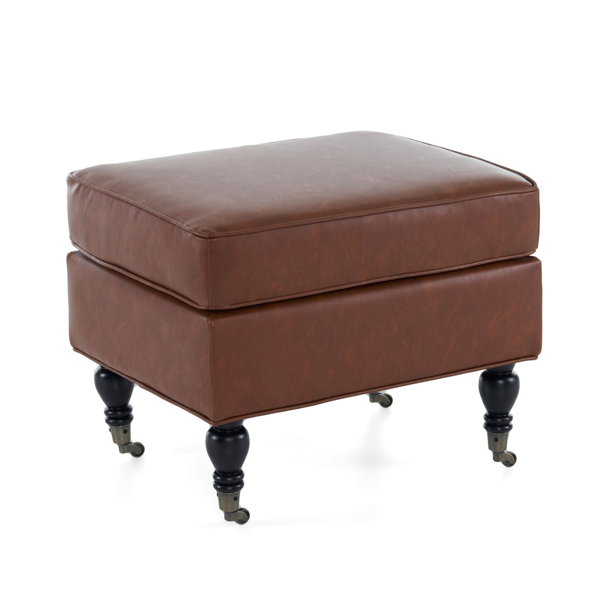 Ottoman Square Design - Brown