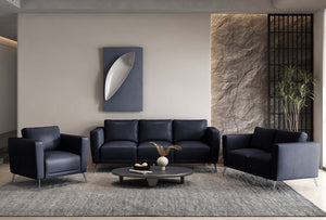 Astonic - Chair - Blue Leather