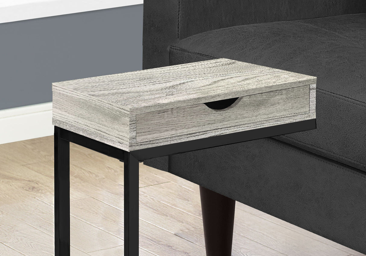 Accent Table, C-Shaped Contemporary Elegant Design