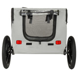 Outdoor Heavy Duty Collapsible Pet Bike Trailer with 16-Inch All-Terrain Wheels
