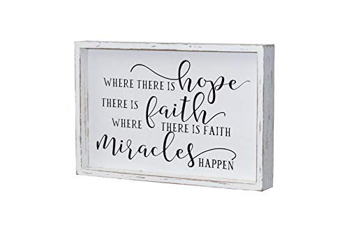 Parisloft-Where-There-is-Hope-There-is-Faith-Where-There-is-Faith-Miracles-Happen-Wood-Wall-Framed-Sign,-White-Washed-Wood-Inspirational-Wall-Decor-Decorative-Plaques