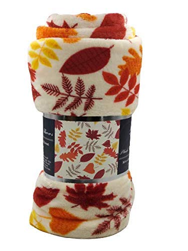 Faith, Hope, Love Home Decor Autumn Harvest Fall Collection Festive And Cuddly Holiday Microplush Throw Blanket
