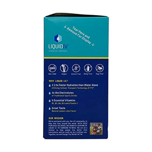 Liquid I.V. Hydration Multiplier Lemon Lime Electrolyte Drink Mix 16 Pack