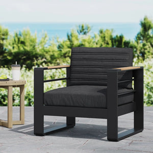 Giovanna Club Chair Set With Aluminum Frame
