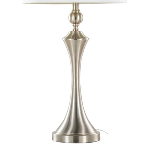 Flint 30" Contemporary Metal Table Lamp with USB Port