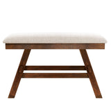 Charlie Walnut Farmhouse Counter Height 6-Piece Dining Set