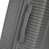 3-Piece PP Spinner Wheel Luggage Set 20/24/28 Silver Grey