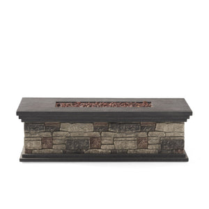 Fire Pit With Lightweight Concrete And Steel Frame