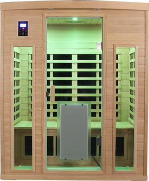 Low EMF Three person Far infrared sauna room (Front & Rear)