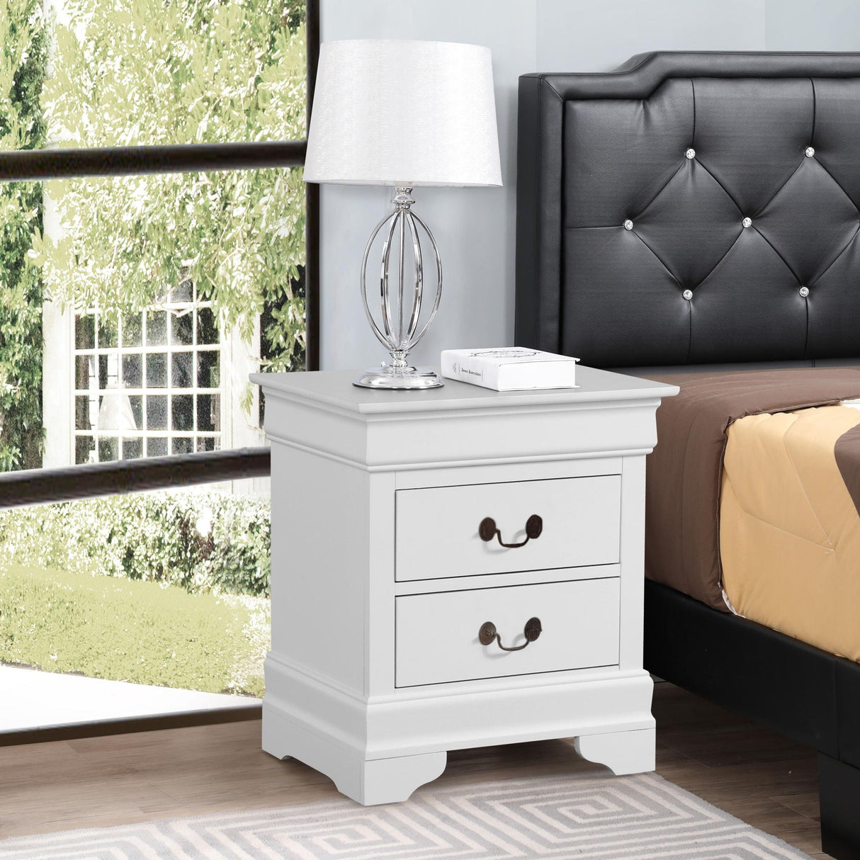 Louis Phillipe - Nightstand - Wood