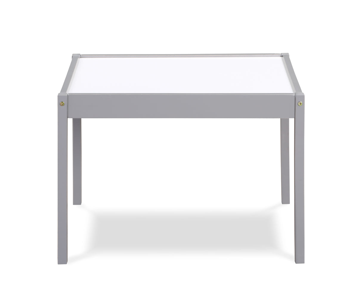 Gibson 3-Piece Dry Erase Kids Table & Two Chair Set, Gray