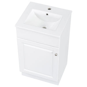 Bathroom Vanity With Sink, Cabinet With Adjustable Shelf
