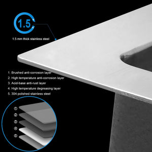 Topmount Stainless Steel Kitchen Sink