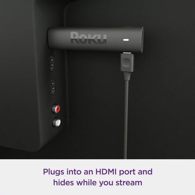 Roku Streaming Stick 4K Streaming Device 4K/HDR/Dolby Vision with Voice Remote with TV Controls