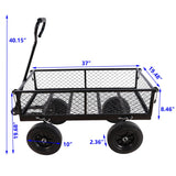 Solid Wheels Garden Cart Wagon