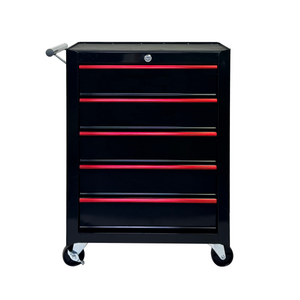 Rolling Metal Tool Chest With 5 Drawers