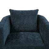 Sutton Light Grey Performance Fabric Swivel Barrel Chair