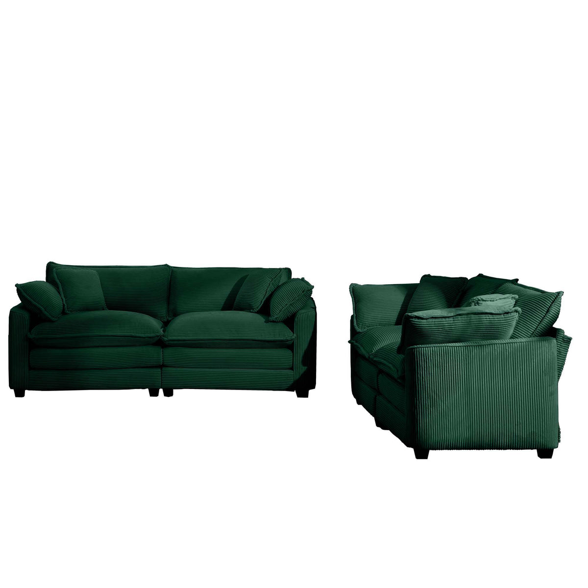 Elegant Oversized Sectional Sofa Set With Deep Seats And Flexible Layout
