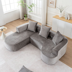 Modular Sectional Sofa With L Shape Chaise With Deep Seat